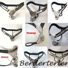 Stainless Steel Male T Chastity Belt Luxurious Genuine Liner EMCC Pantys BDSM