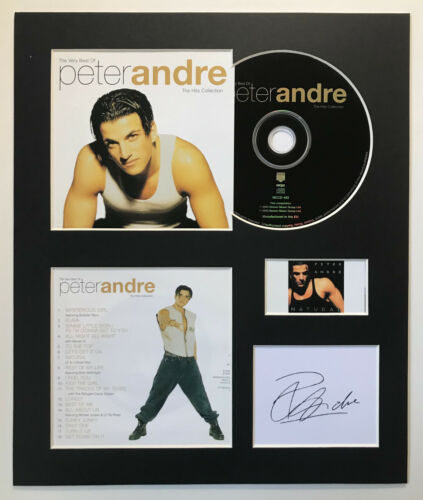 PETER ANDRE - Signed Autographed - THE VERY BEST OF - Album Display - Picture 1 of 1