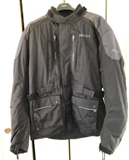 WEISE NEVADA BLACK/GUNMETAL MOTORCYCLE JACKET XL, 2XL