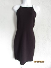 Forever 21 sz S little black club mini dress strappy cutout sides zip back sexy