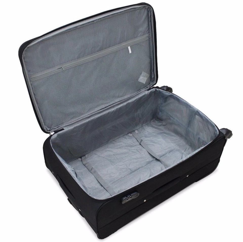 Tris Set 3 Valigie Trolley Espandibile In Poliestere con 2 o 4 Ruote ORMI - Immagine 4 di 4