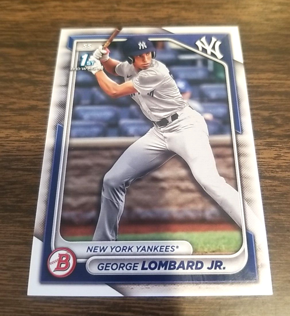 GEORGE LOMBARD, Jr 2024 BOWMAN CARD BP-79 NEW YORK YANKEES (FIRST PROSPECT BASE)