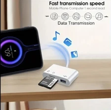 3 in 1 USB-C SD TF Card Reader Camera Adapter For Android Phones, Cameras