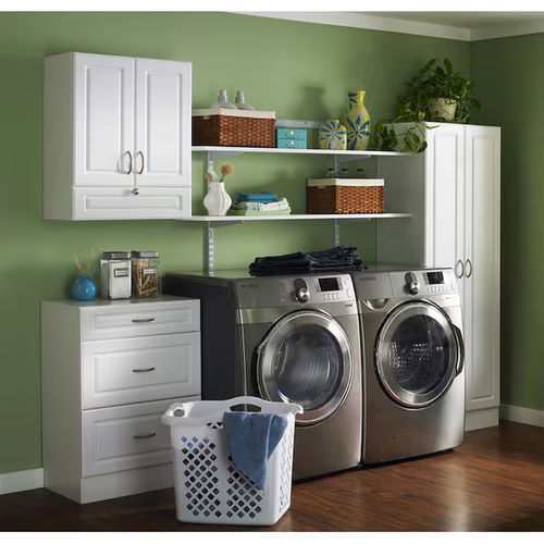Style Selections 2-Bushel White Plastic Laundry Basket - Picture 7 of 7