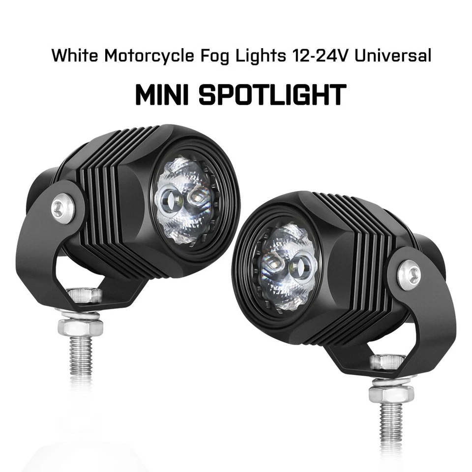 Faro auxiliar de moto con cableado para Kawasaki KLR650 1,7" LED foco Foto 3 de 4