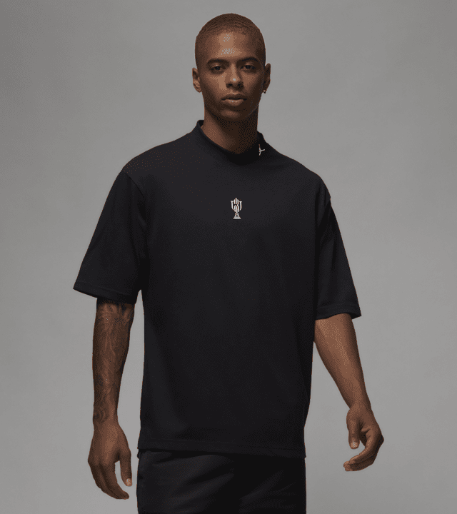 Nike Jordan x Trophy Room Short Sleeve Top Black White 2colors S
