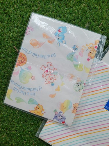 Vntg 3 Packs NOS Carebears Cousins Wrapping Paper American Greetings SEALED - Picture 4 of 4
