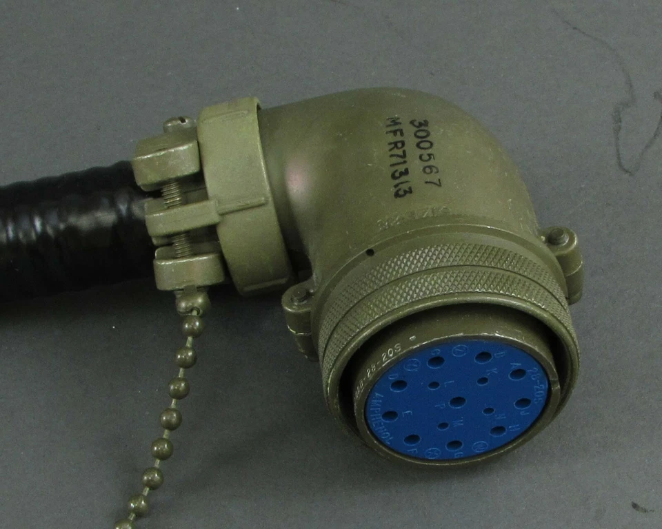 Connector, MS3108B-28-20S, Right Angle, 14 Sockets, Amphenol 9760 - 28P CAP - Image 2 of 4