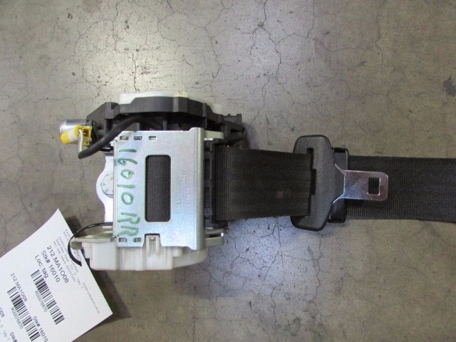Maserati Granturismo, RH, Right Rear Seat Belt, Black, Used P/N 80087000
