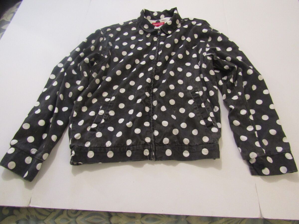supreme black and white polka dot jacket size med | eBay supreme black and white polka dot jacket size med | eBay