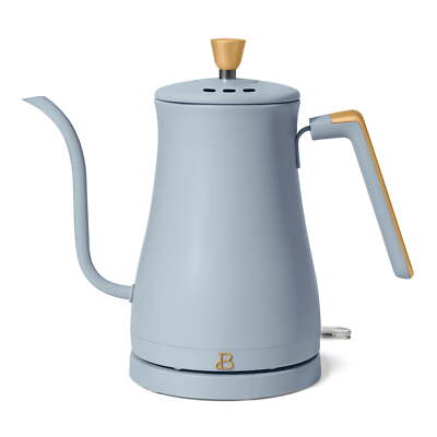  1-Liter Electric Gooseneck Kettle 1200 W, Cornflower Blue by Drew Barrymore