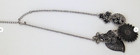 Vintage  Signed PREMIER DESIGNS Linked Flowers Floral Botanical Chain Necklace — photo 2