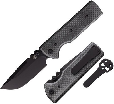 Chaves Knives NTAK Linerlock Folding Knife 3.63 Elmax Steel Blade Micarta Handle