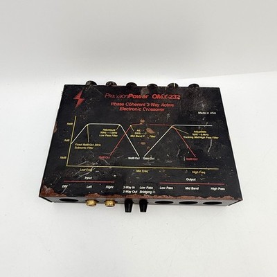 PrecisionPower OMX-232 Phase Coherent 3-Way Active Electronic Crossover AS IS