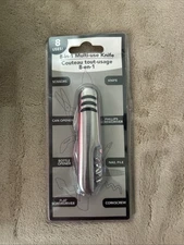 NEW Pocket Knife; 8-IN-1 Multi Use Knife