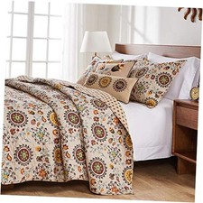 Greenland Home Andorra 100 Cotton Reversible King/California King 5 Piece 