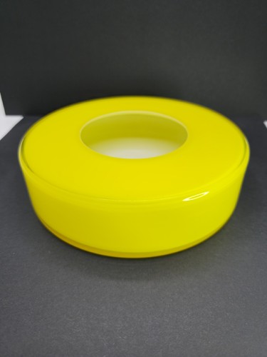 Vaso in vetro con cassa gialla stile Carlo Moretti MCM ciotola bassa - Foto 5 di 24