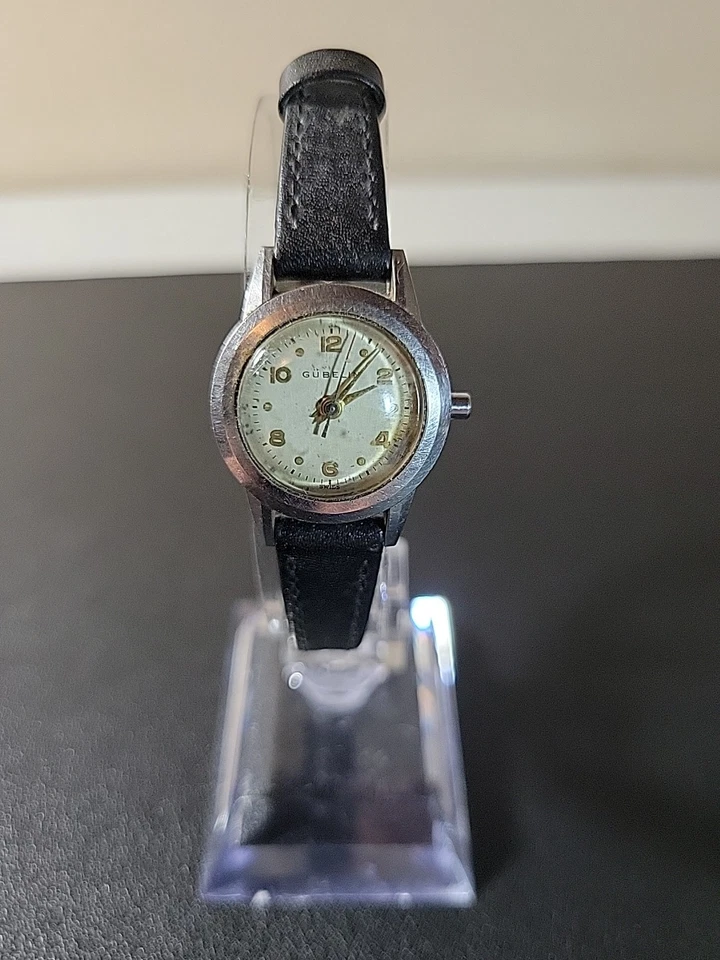 Reloj automático suizo Gubelin vintage para dama - funcionando - falta corona - correa original Foto 4 de 4