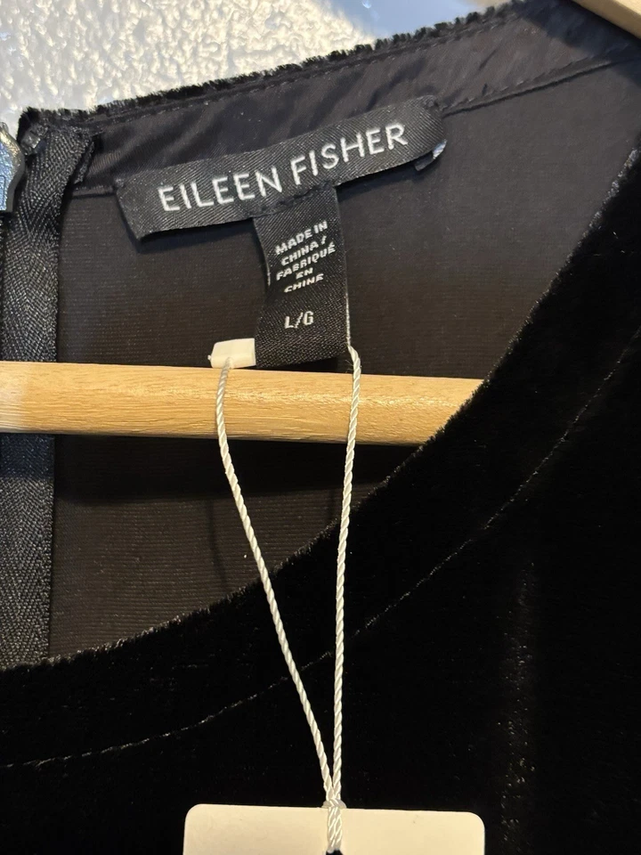 Mono para mujer Eileen Fisher mezcla de seda terciopelo talla L nuevo con etiquetas Foto 4 de 4