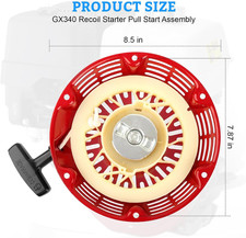 Recoil Starter for Honda GX240 GX270 8Hp 9Hp Engine Rotary 26-10469 150-711 Red