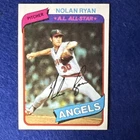 Topps 1980 Nolan Ryan Los Angeles Angels A.L. All-Star Base Set Card #580