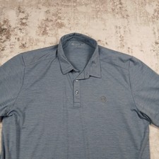 Travis Mathew Polo Shirt Mens XL Extra Large Blue Stretch