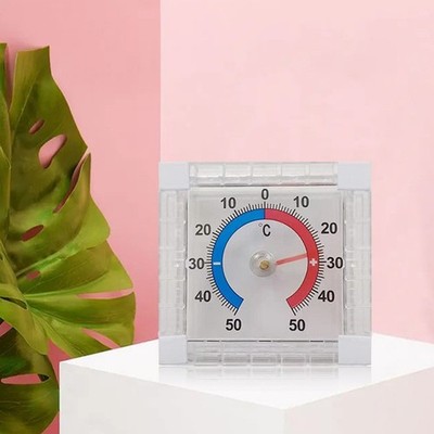 Temperatur Werkzeug Thermometer Aufkleben Drinnen Draußen Silberne Linie