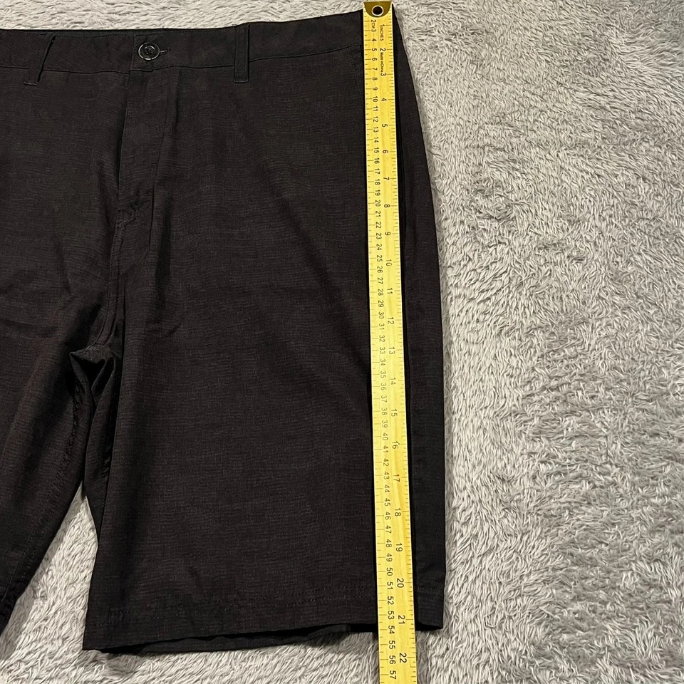 Pantalones Cortos Anfibios Quicksilver Para Hombre 36x10 Negro Carbón Chino Ligeros Foto 3 de 4