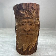 Tree Spirit Wood Hand carved StatueSigned
