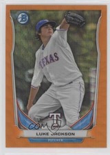 2014 Bowman Prospects Chrome Retail Orange Wave Refractor Luke Jackson 2u3