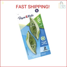 Paper Mate Liquid Paper DryLine Grip Correction Tape, Recycled, 2 Count