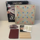Vintage Scrabble Deluxe Edition Crossword Game Milton Bradley 1989 Complete