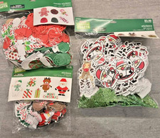 Lot Of 3 Packs Christmas Holidays Foam w/ Some Glitter Stickers - 500 Total