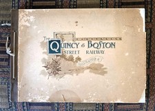 XXRARE: 1896 Quincy & Boston Street Railway brochure - tram, photos, advertising