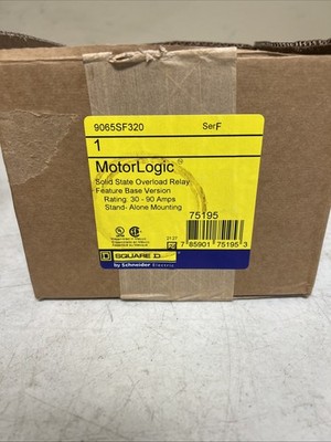 NEW SQUARE D  MOTORLOGIC SOLID STATE RELAY P/N: 9065SF320