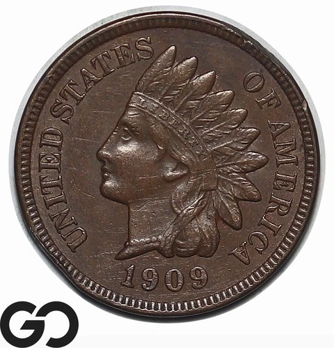 1909-S Indian Head Cent Penny, Highly Demanded Choice AU++ Key Date, RARE!