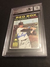 BECKETT 10 GEM MINT AUTO 1971 TOPPS BILLY CONIGLIARO SIGNED ALL STAR ROOKIE CARD