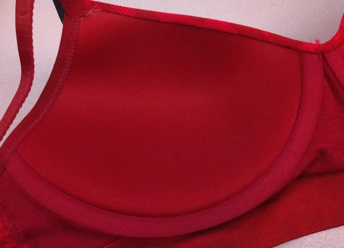 No Boundaries RN 52469 Red Comfy Wireless Padded T Shirt Bra Size M - New (41) - Picture 9 of 15