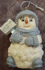 Vintage 1998 The Encore Group Snow Buddies Collectible Powder With Noel Sign