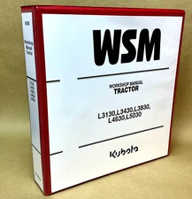 Kubota L3130 L3430 L3830 L4630 L5030 Service Manual Repair Workshop Shop Book