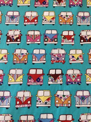 Vw Pattern Frame Volkswagen Fabric Pattern , Retro Van Quilt Block PDF Pattern | PFEH