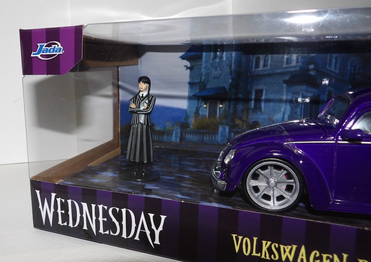 Jada Wednesday VOLKSWAGEN BEETLE w/ Wednesday Addams & Thing
