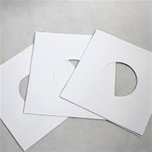 100 x 7" Weiße Karte Vinyl Schallplatte MASTERBAG 45 RPM Vinyl Daumen geschnittene Hülsen außen - Bild 10 von 16
