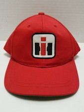 International Harvester Ball Cap Hat Youth Size Red Snapback Farming Agriculture