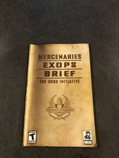 Mercenaries ps2 Manual Only