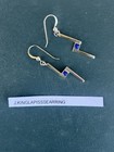 Jay King Sterling Silver Blue Lapis Lazuli Geometric Earrings Modern Dangle 925 — photo 2