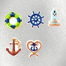 Nautical Anchor Ship Rope Heart Ocean Water Lighthouse Shoe Charm