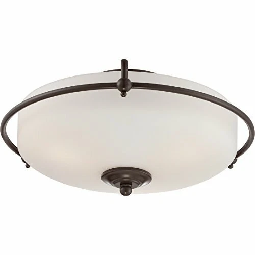 Quoizel GF1617PN Contemporary Griffin Flush Mount, Large, Brown - Picture 4 of 7