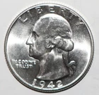 1942 D Washington Quarter CHOICE BU (G173)
