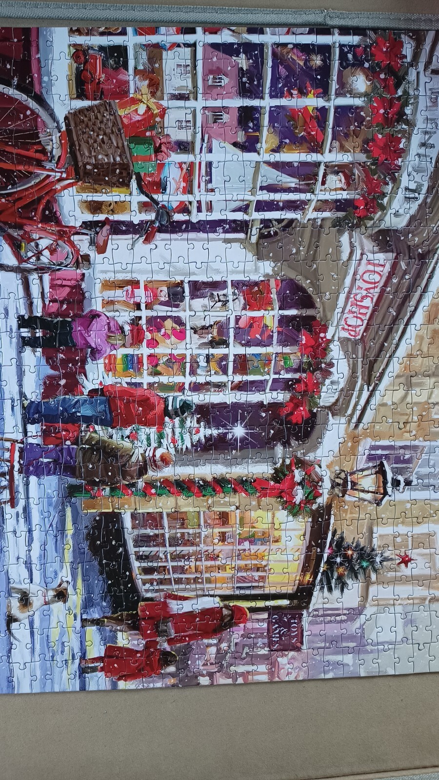 WH Smith Christmas At The Toy Shop 1000 Piece Jigsaw 100% complete Excellent